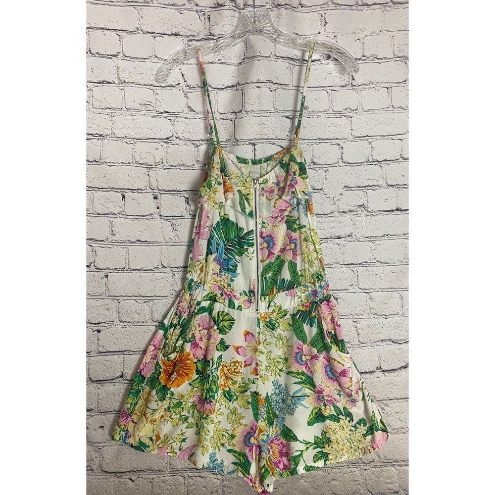 Vintage Y2K Bongo Romper M Floral Tropical Resort-Wear
